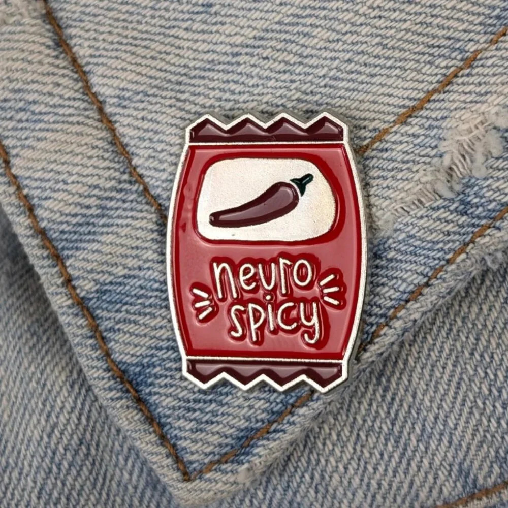 (5/$20) Neurospicy Enamel Pin